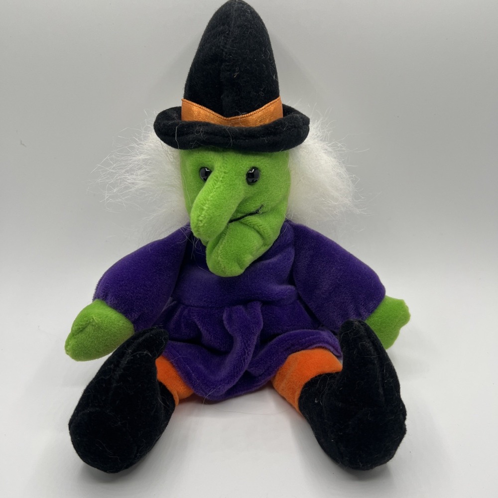 Charter Club "Winnie the Witch" Plush Doll Vintage Halloween 10.5" White Hair